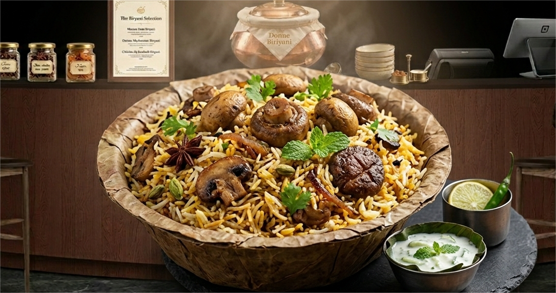 Mushroom Biriyani